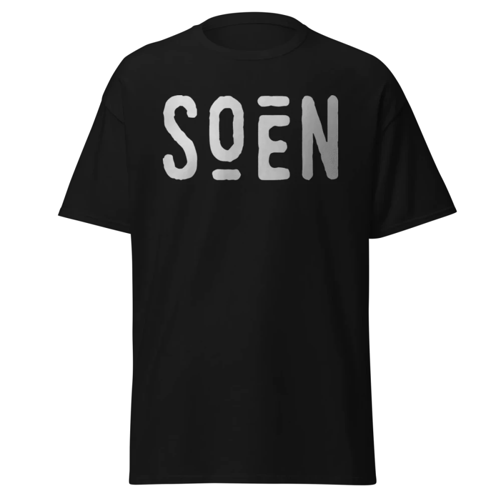 SOEN - Silver Wordmark - Premium Graphic Tee - Concert Merch Streetwear